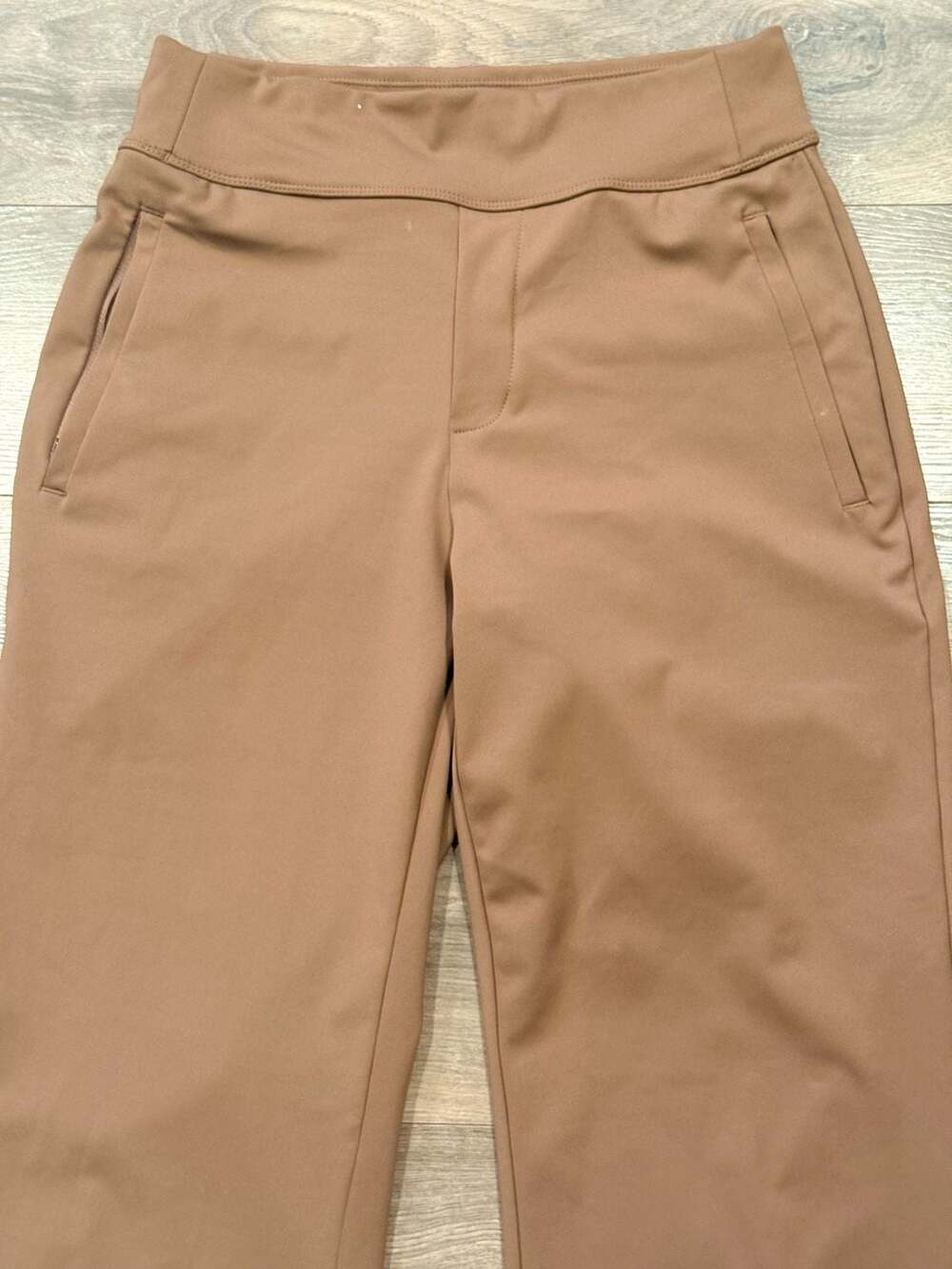 Halara Flex DayStretch Mid Rise Side Zipper Pocket Brown Size Medium Tall - Picture 4 of 8
